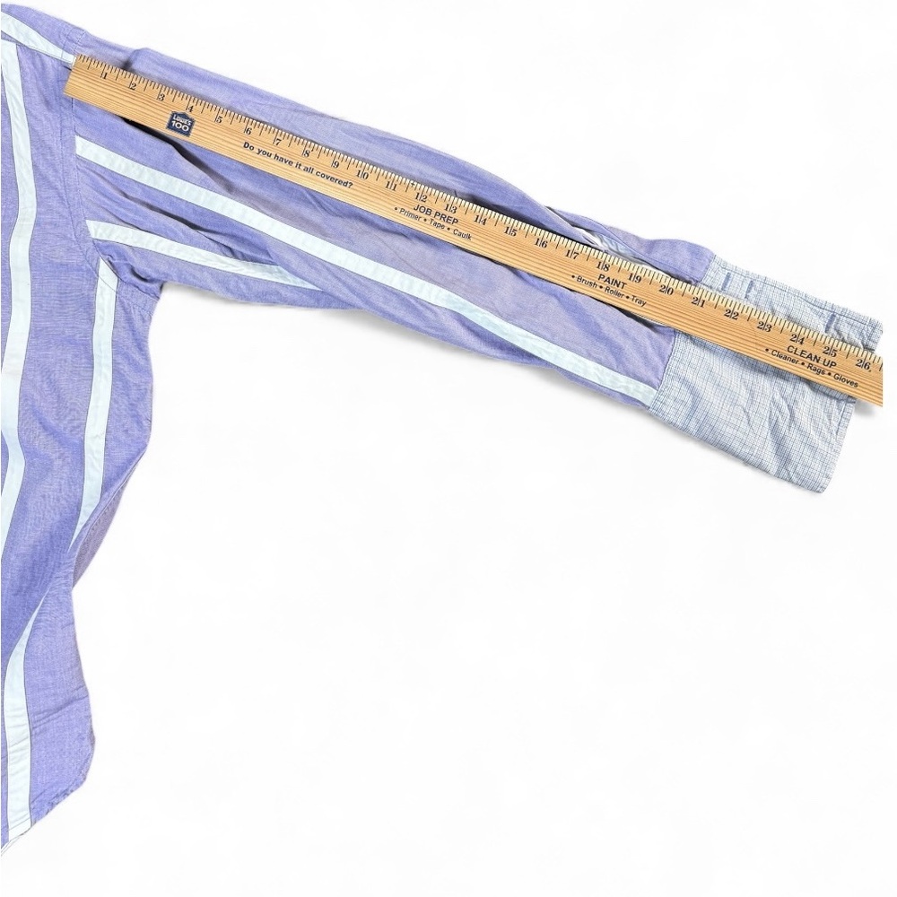 Polo Jeans Co Ralph Lauren Men’s L French Cuff Striped Shirt Vintage Y2K - Picture 7 of 9